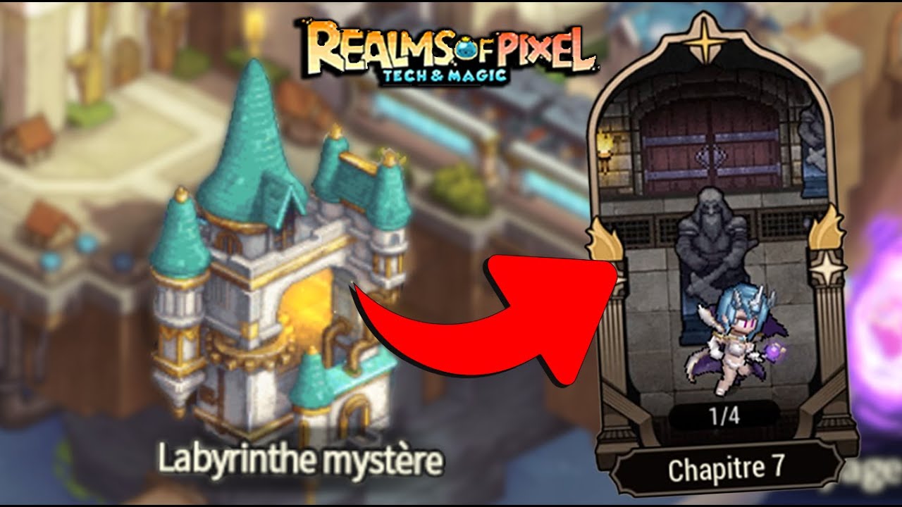 GUIDE/SOLUCE DU LABYRINTHE MYSTÈRE CHAPITRE 7 ! | REALMS OF PIXEL
