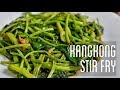 Quick and easy kangkong water spinach stir fry