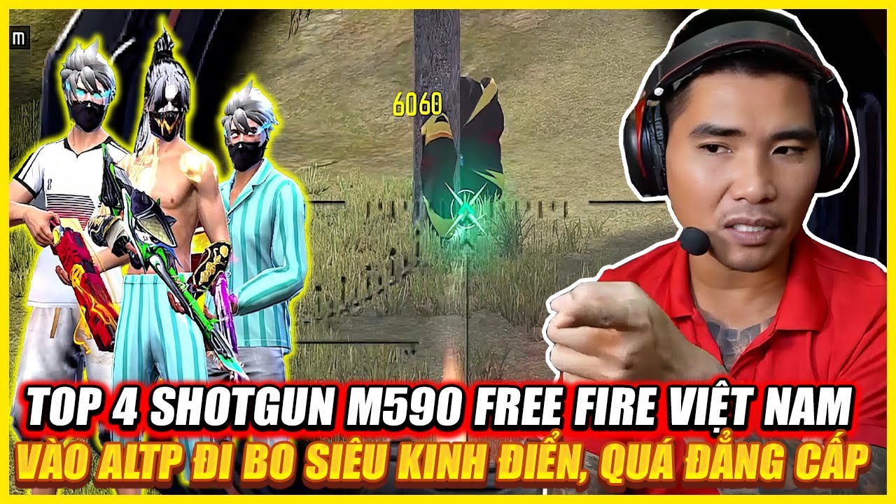 TOP 3 SHOTGUN M590 FREE FIRE VN VÀO ALTP ĐI BO SIÊU KINH ĐIỂN , LIỆU TOP KIÊN TƯỚNG VN CÓ TRÌNH ?