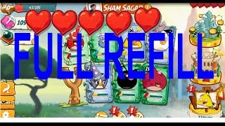 How to get UNLIMITED Lives (No Hack/Cheat)  ANGRY BIRDS 2 FULL REFILL screenshot 1