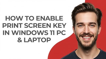 How To Enable Print Screen Key In Windows 11 PC & Laptop - GUIDE!