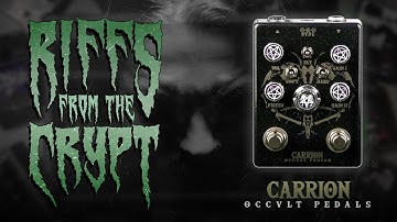 Doom Metal Pedals: Carrion Dual Distortion - Riffs From The Crypt ep. 1 - @OCCVLTPEDALS