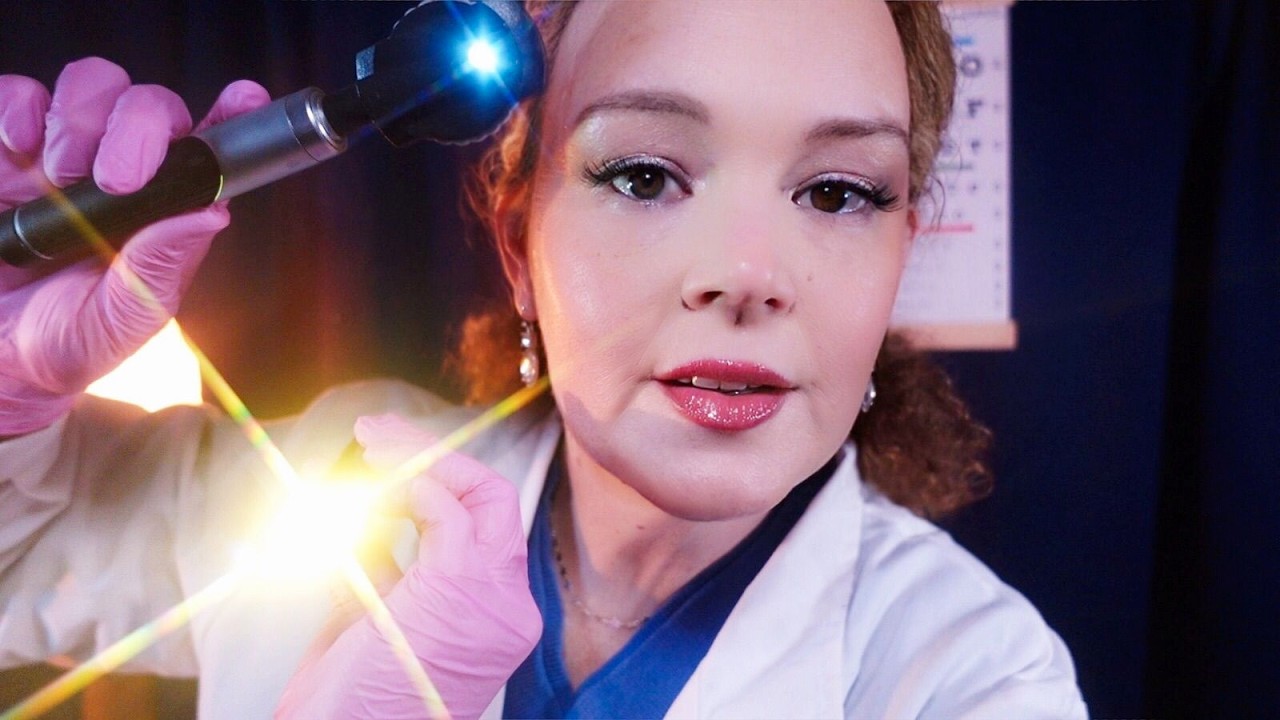 ASMR Detailed Eye Exam Roleplay 👁️Inaudible Whispers & Soothing Light Triggers
