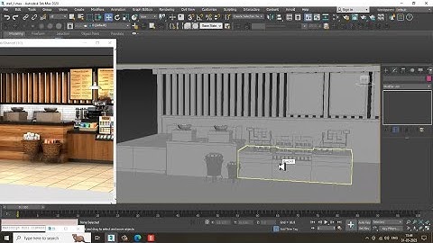 3dsMax Tutorials, Learn 3D Modeling a Coffee Stall from Scratch in 3dsmax ( Part 6)