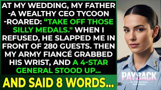 My Rich CEO Father Mocked Me Before 280 Guests, Until My Army Fiancé and a 4 Star General Stood Up..