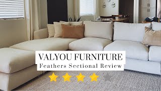 Valyou Feathers Sectional Review by Mindful Home 47,247 views 2 years ago 3 minutes, 55 seconds