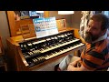 Hammond Console Valve Tonewheel Organ - rebuilt, over 100 new components, with double Leslie speaker