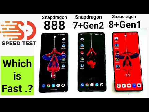 Snapdragon 7+Gen2 vs 8+Gen1 vs 888 Speedtest 🔥🔥🔥