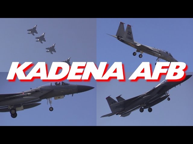 F-15 Eagle Landing Approach USAF Kadena Air Base Okinawa Japan