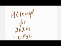 Attempt for UPSC 2024
