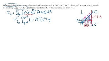 Moment of Inertia using Double and Triple Integrals