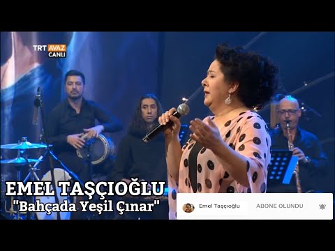 Emel Taşçıoğlu - Bahçada Yeşil Çınar