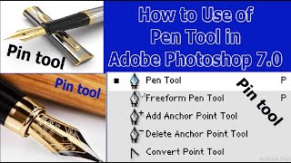 how to use pen tool in photoshop 7.0 | pen tool use in photoshop, tutorial pen tool use in  tutorial