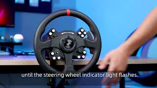 Video tutorial on how to pair the PXN-V12CW wheel dial with the V12DDS base screenshot 3