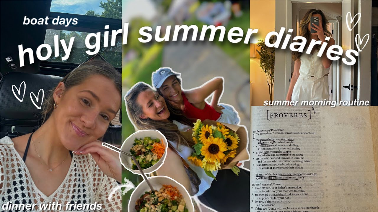 "HOLY GIRL" summer week in my life✨🌷days with Christian friends, sunday morning routine, & boat hang
