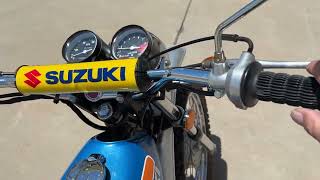 1974 Suzuki TS-125R walk around running