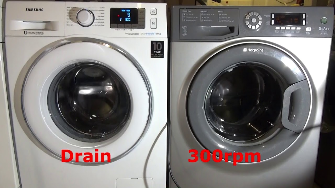 Wash Race No.16 Samsung Ecobubble Quick 15' vs Hotpoint Ultima Fast