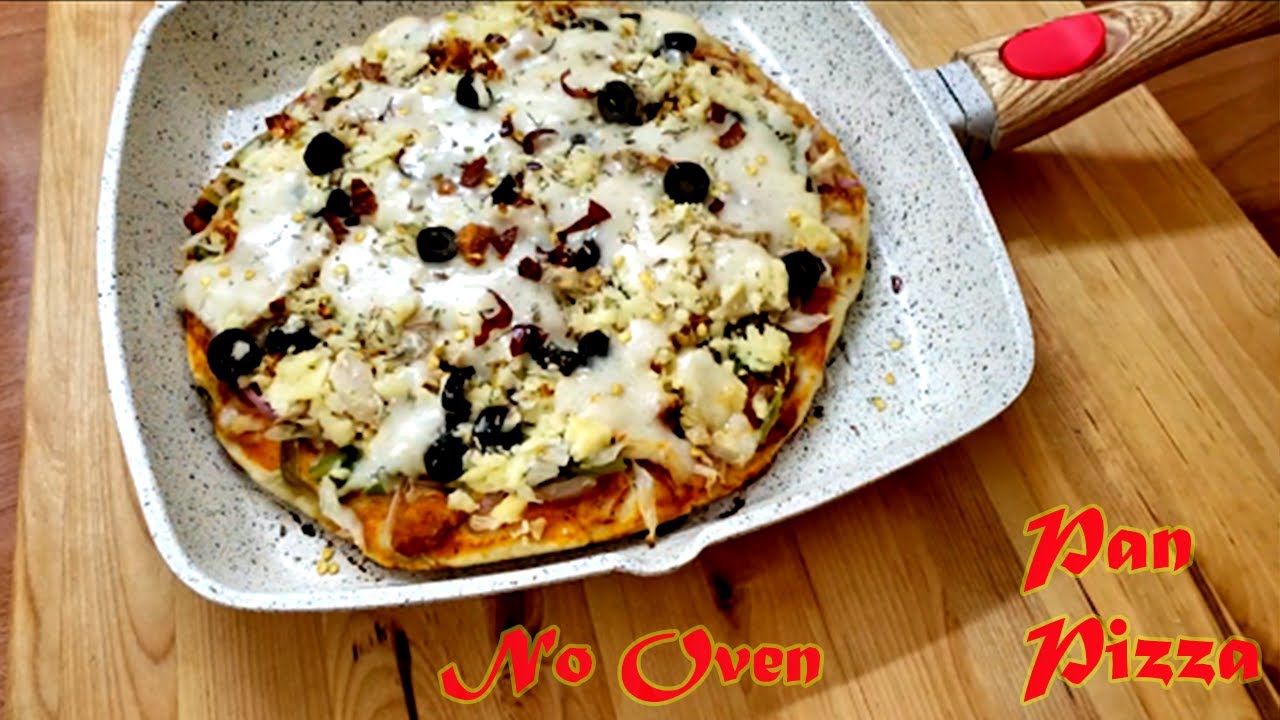 Incredible Frying Pan Pizza No Oven How To Make Cheese Pizza At Home