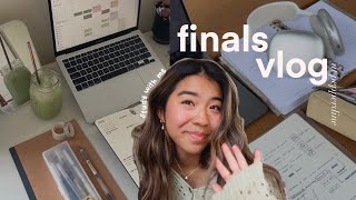 FINALS week vlog: LOTS of studying, graduation + cafes