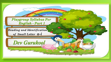 PLAYGROUP SYLLABUS FOR ENGLISH PART-4 || PLAYGROUP LASTEST SYLLABUS 2020-21 FOR ENGLISH PART-4