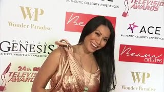 Anggun at the red carpet of the 24th Asian TV Awards