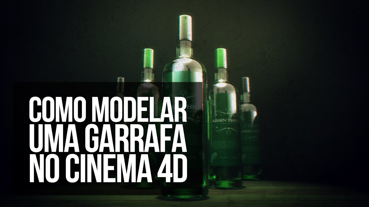 Como modelar uma garrafa no Cinema 4D
