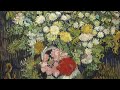 Impressionist flowers  coffee house jazz  slight movement  aesthetic art screensaver  3h