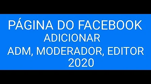 O que faz o moderador de uma página?