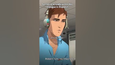 Yes.. Someone actually wrote this dialogue in Dispatch #dispatch #dispatchgame