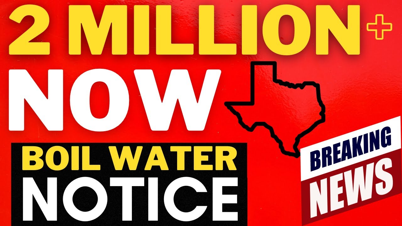 Water Alert BREAKING ALERT - 2.3 Million Under Boil Water ALERT! - YouTube