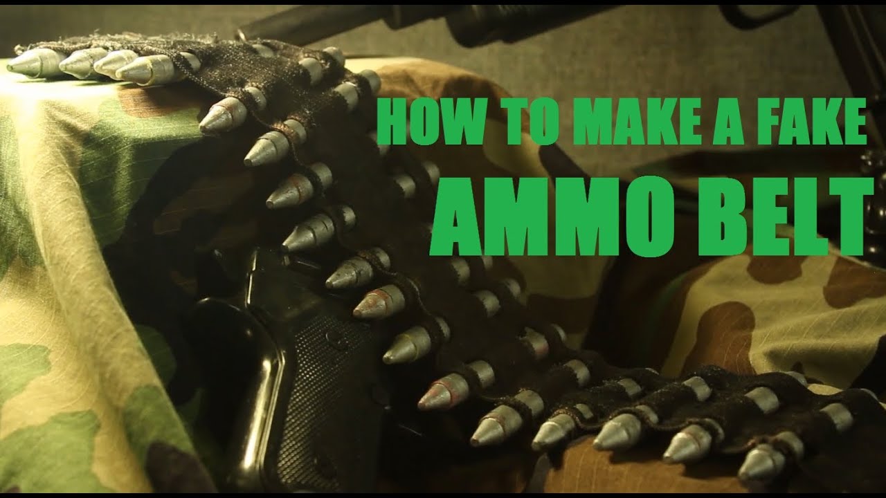 How to make a Prop Ammo Belt YouTube