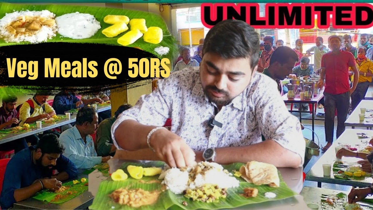 50/ Rs UNLIMITED VEG MEALS One of the Best and Affordable Healthy