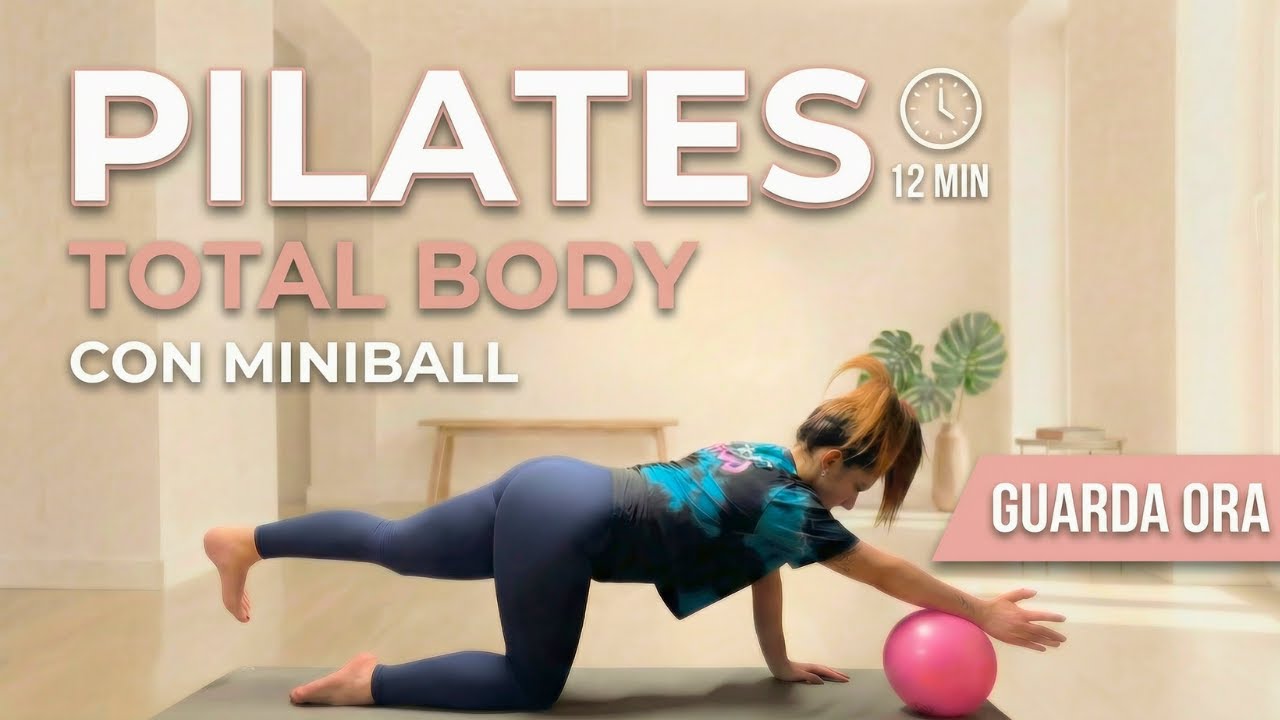 Pilates 12 Minuti: Circuito Stabilizzazione e Core con Softball (Ideale Post-Parto) ⚽✨
