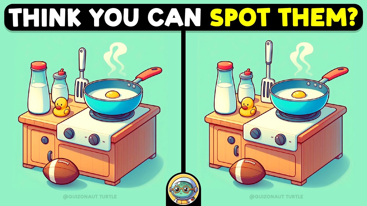 🐢🧩 Spot 3 Differences | Test Your Detective Skills 🧩🐢