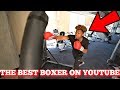 TRAINING FOR THE BOXING MATCH!! (HE'S SCARED)