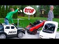 Artem and Mom Hijacker Play with Toys on Remote Control - Funny Cars Ride Story