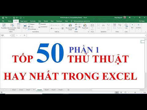 Tốp 50 thủ thuật hay nhất trong Excel - phần 1