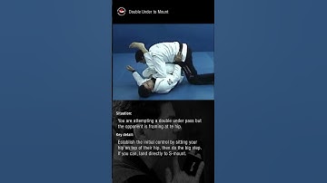 Ride the double under pass to mount