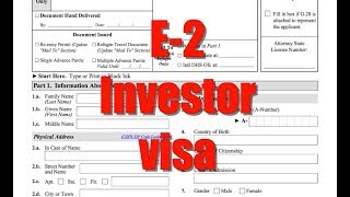 E-2 investor visa - GrayLaw TV