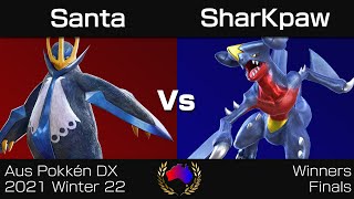 Aus Pokkén DX 2021 Winter 22 - Winners Finals: Santa (Empoleon) vs. SharKpaw (Garchomp)