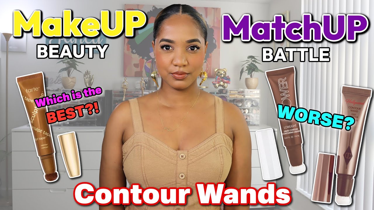 Charlotte Tilbury Hollywood Contour Wand vs. Tarte Sculpt Tape Contour