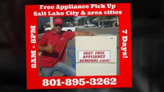 Free Appliance Pick Up Salt Lake County Utah - 801-895-3262