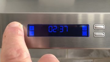 Set clock on Elica stove range hood