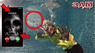 DO NOT PLAY CHARLIE CHARLIE CHALLENGE WITH FIDGET SPINNER IN SWIMMING POOL AT 3AM!!! *OMG SO CREEPY*