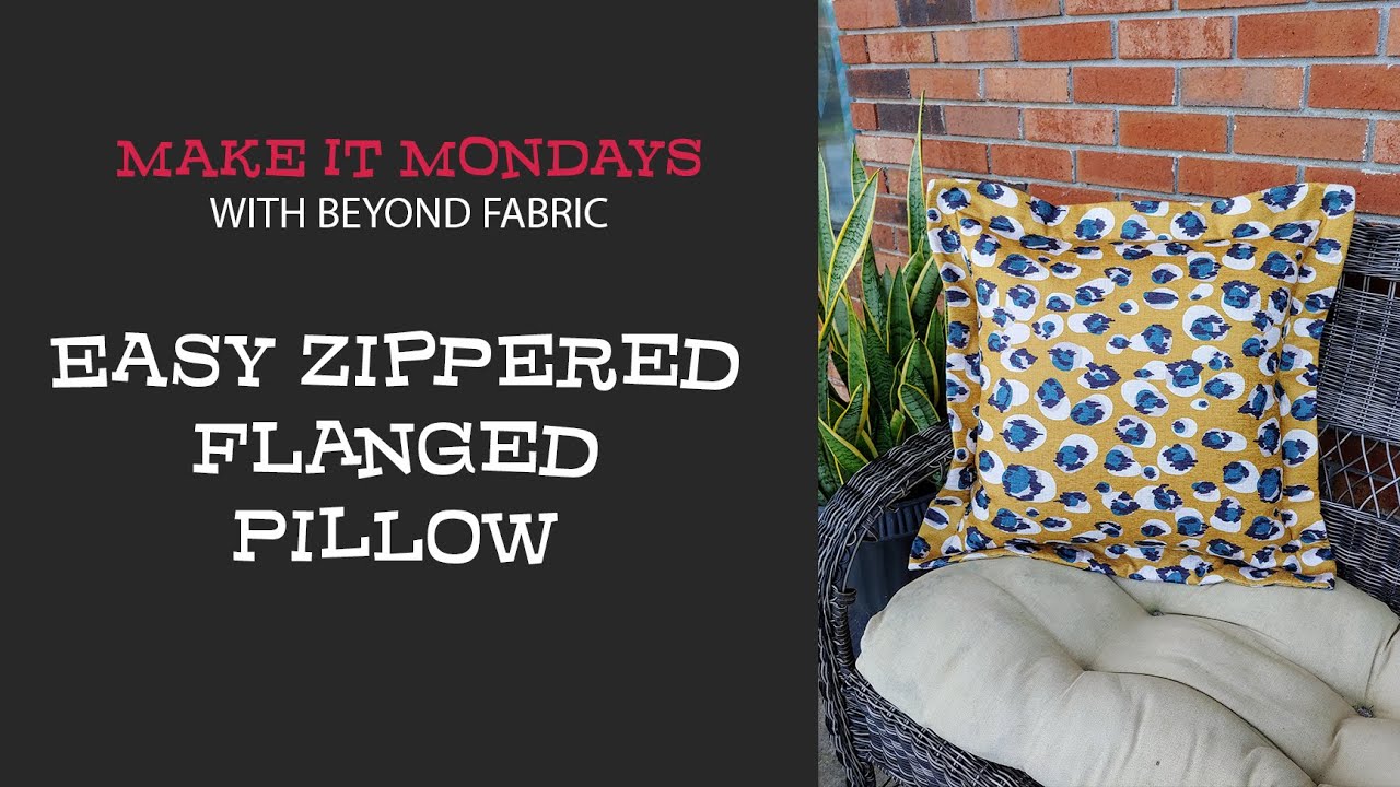 Easy Zippered Flanged Pillow YouTube