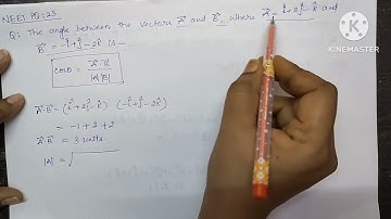 The angle between the vectors A& B , where vector A=î+ j^+k^, vector B= -î+j^-2k^ is