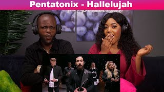 OUR FIRST TIME HEARING Hallelujah – Pentatonix (From A Pentatonix Christmas Special) REACTION😱