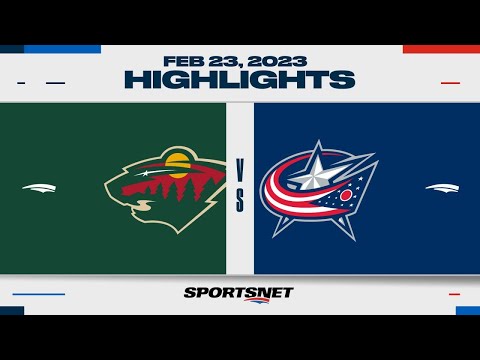 NHL Highlights | Wild vs. Blue Jackets - February 23, 2023