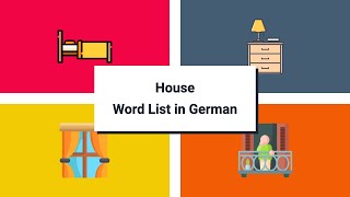 House & Furniture Vocabulary in German [83 words in 8 min]
