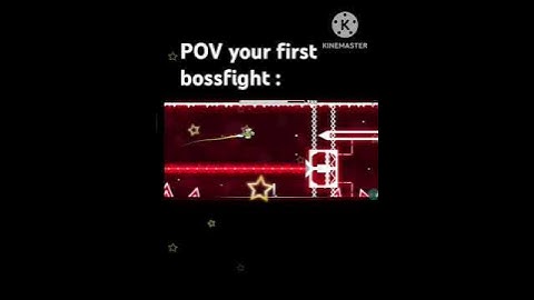 your first Bossfight? (Outerspace Geometry Dash)